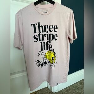 Adidas Three Stripe Life Men’s Regular Fit Graphic Short Sleeve Tee